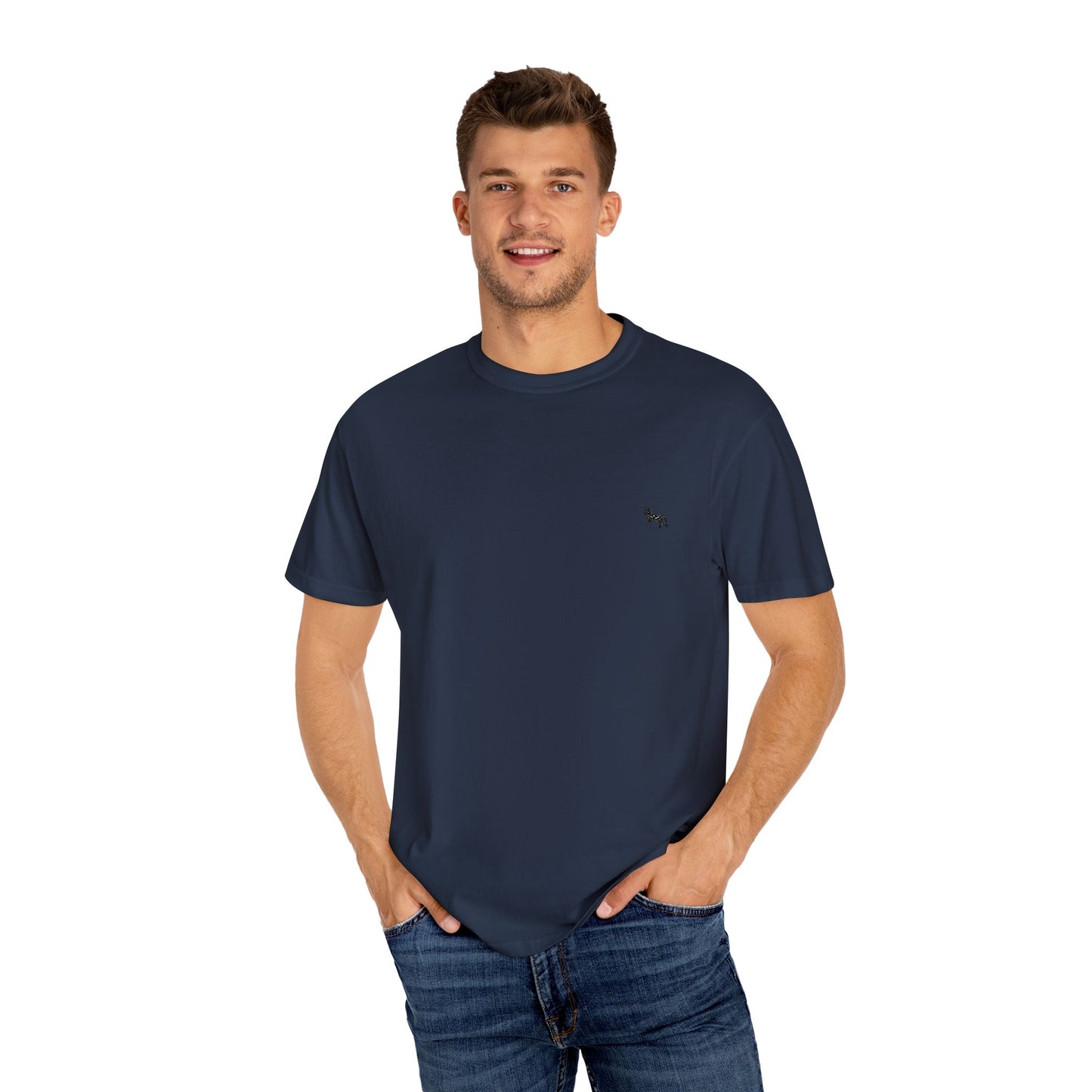 Unisex Garment-Dyed T-shirt featuring a cute horse design, Casual Tee, Animal Lover Gift, Summer Wardrobe Essential, Everyday Fashion, [...]