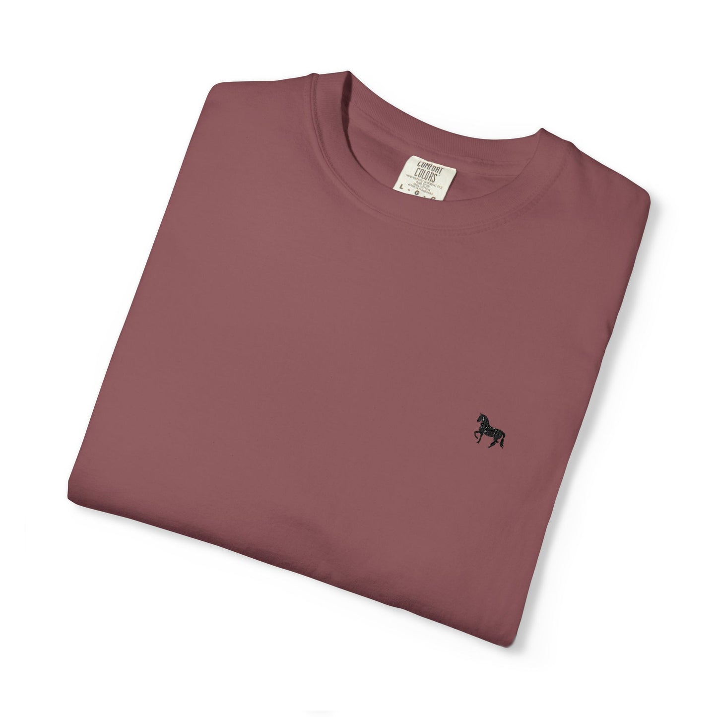 Unisex Garment-Dyed T-shirt featuring a cute horse design, Casual Tee, Animal Lover Gift, Summer Wardrobe Essential, Everyday Fashion, [...]