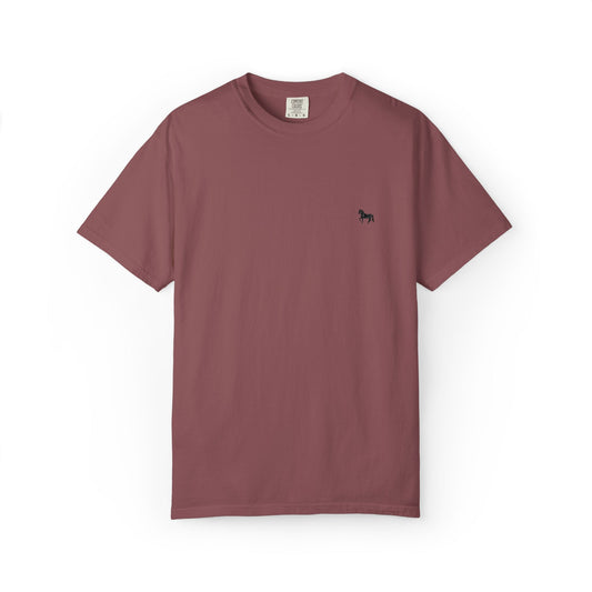 Unisex Garment-Dyed T-shirt featuring a cute horse design, Casual Tee, Animal Lover Gift, Summer Wardrobe Essential, Everyday Fashion, [...]