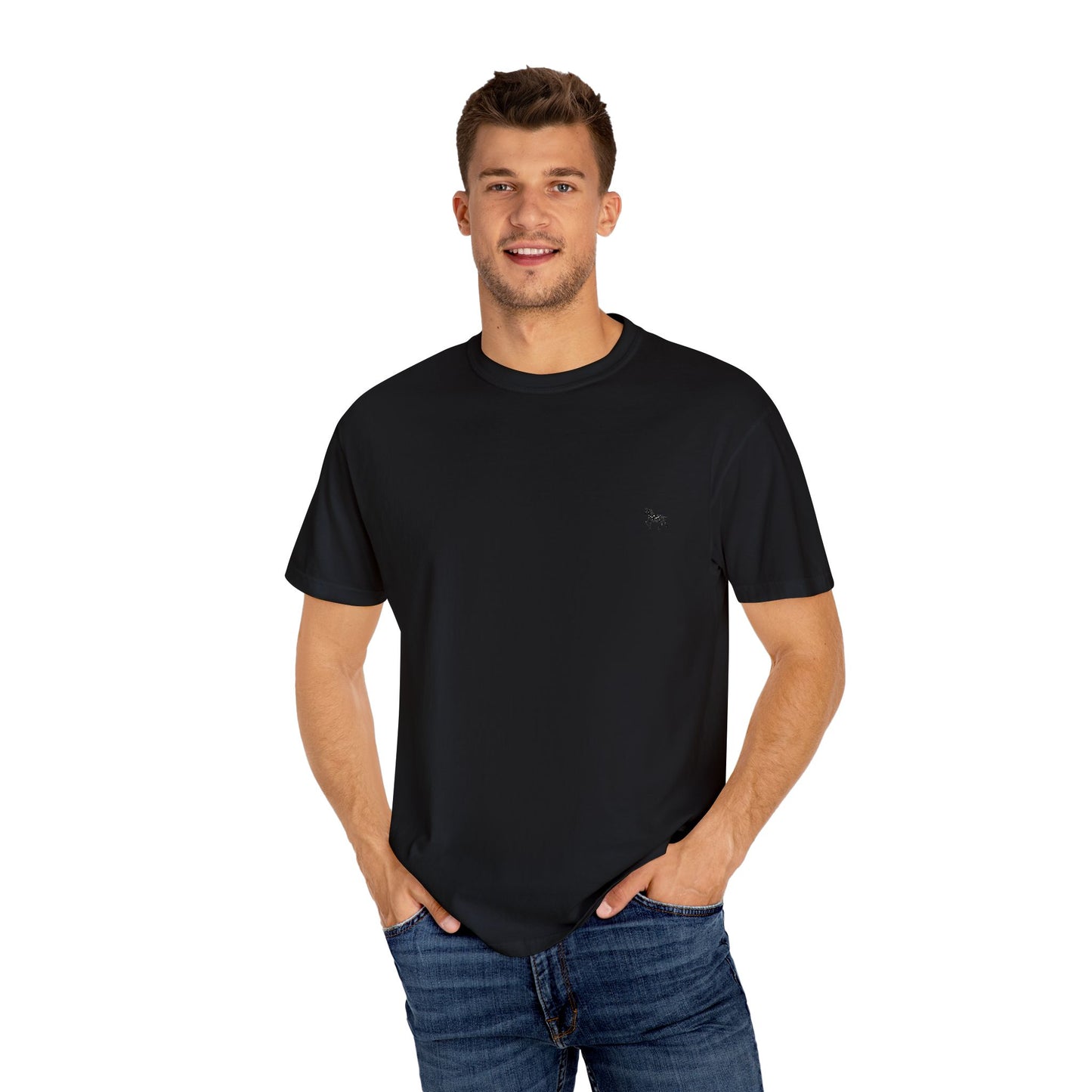 Unisex Garment-Dyed T-shirt featuring a cute horse design, Casual Tee, Animal Lover Gift, Summer Wardrobe Essential, Everyday Fashion, [...]