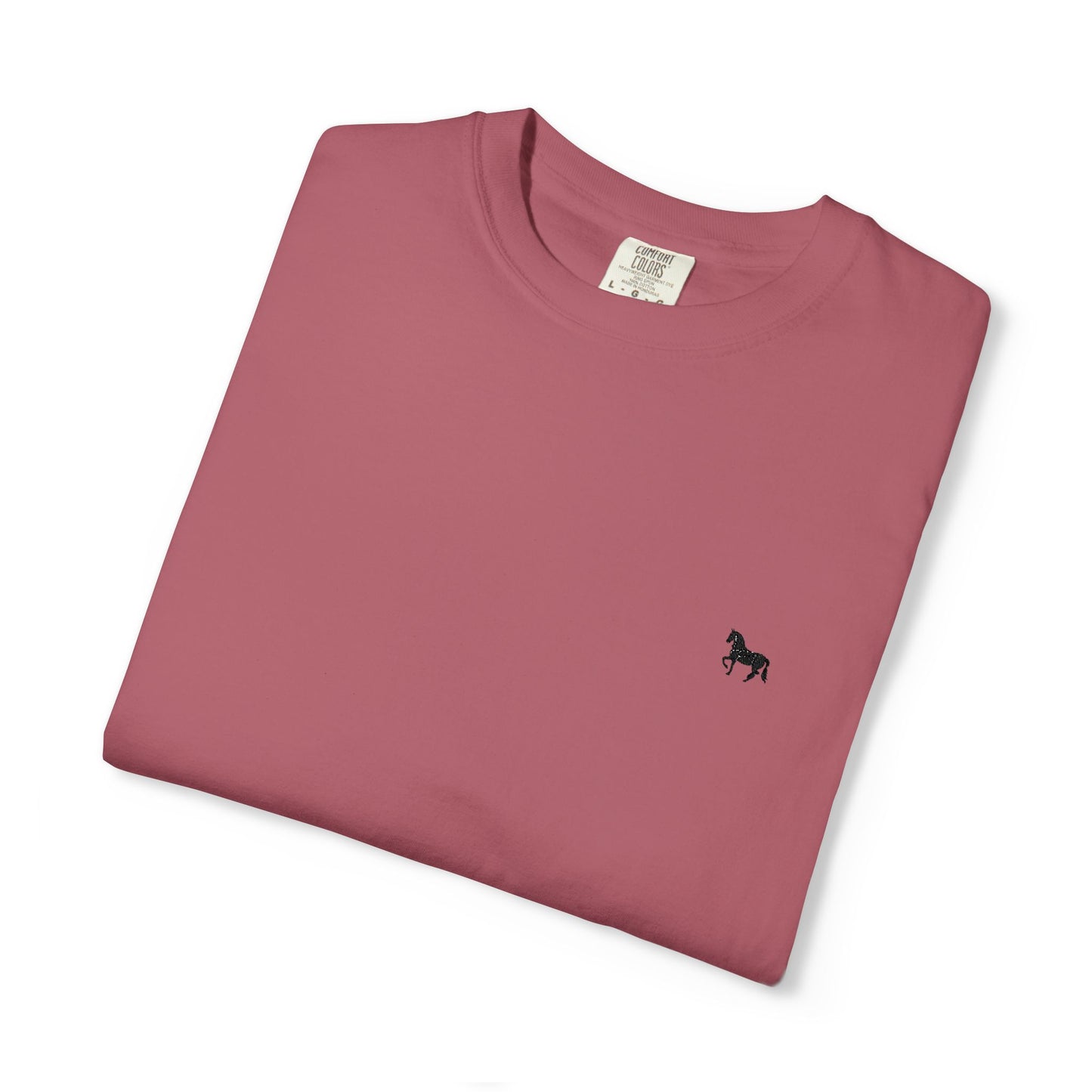 Unisex Garment-Dyed T-shirt featuring a cute horse design, Casual Tee, Animal Lover Gift, Summer Wardrobe Essential, Everyday Fashion, [...]