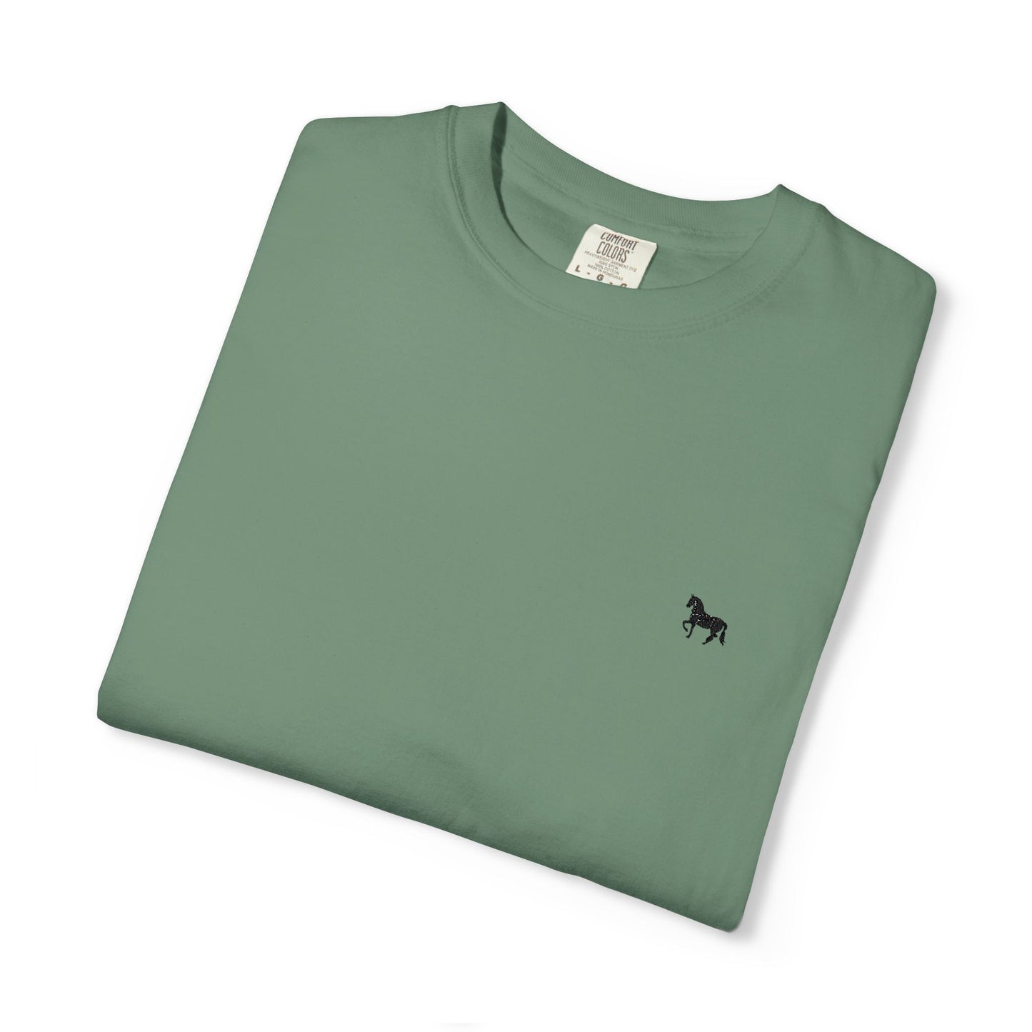 Unisex Garment-Dyed T-shirt featuring a cute horse design, Casual Tee, Animal Lover Gift, Summer Wardrobe Essential, Everyday Fashion, [...]