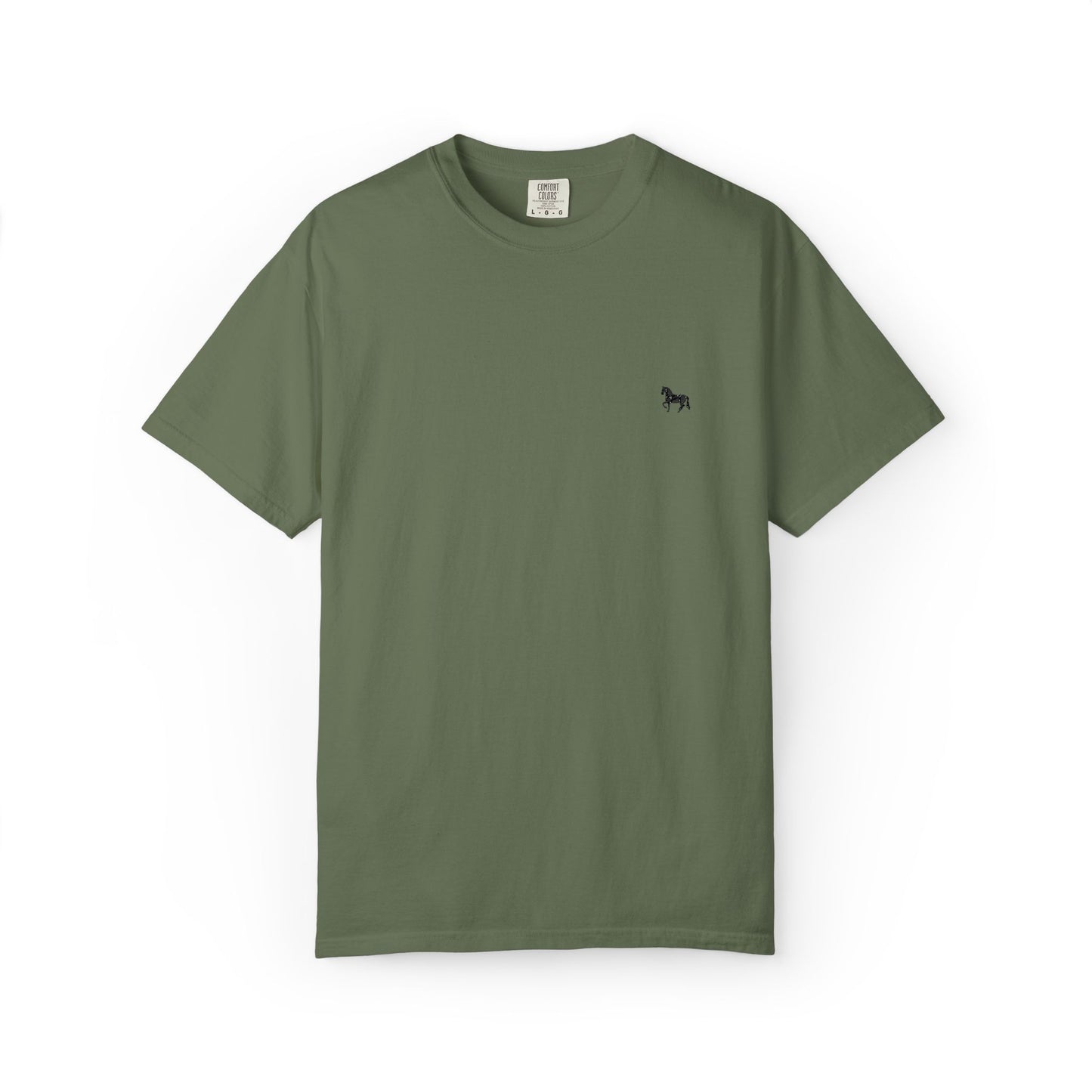 Unisex Garment-Dyed T-shirt featuring a cute horse design, Casual Tee, Animal Lover Gift, Summer Wardrobe Essential, Everyday Fashion, [...]