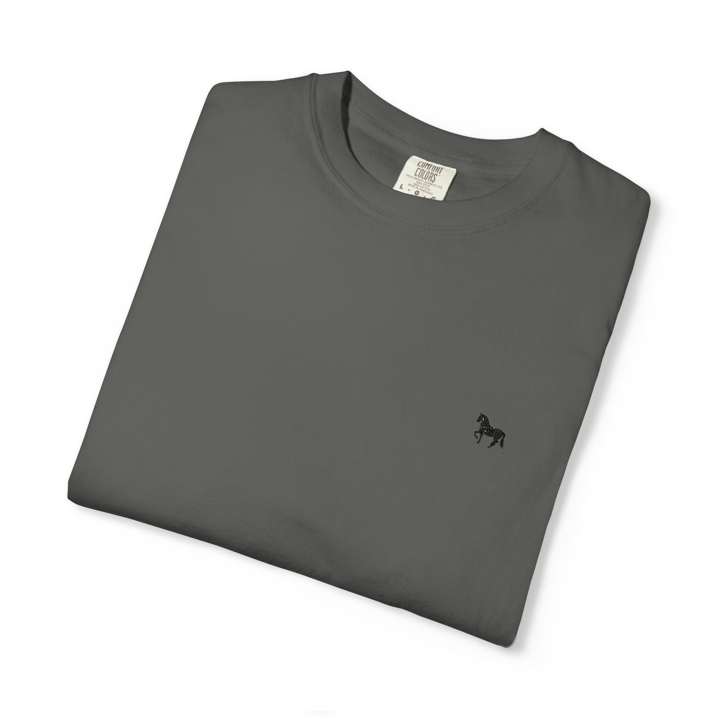 Unisex Garment-Dyed T-shirt featuring a cute horse design, Casual Tee, Animal Lover Gift, Summer Wardrobe Essential, Everyday Fashion, [...]